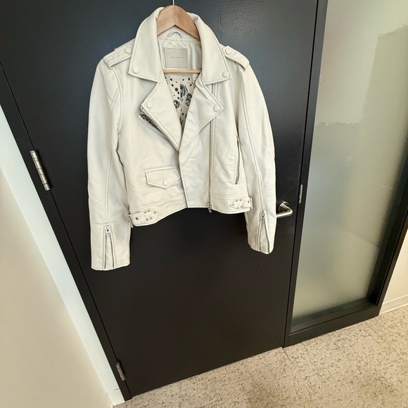 Blank NYC M (Anthropologie) vegan leather worn once! Biker Jacket-great hardware - Picture 2 of 15